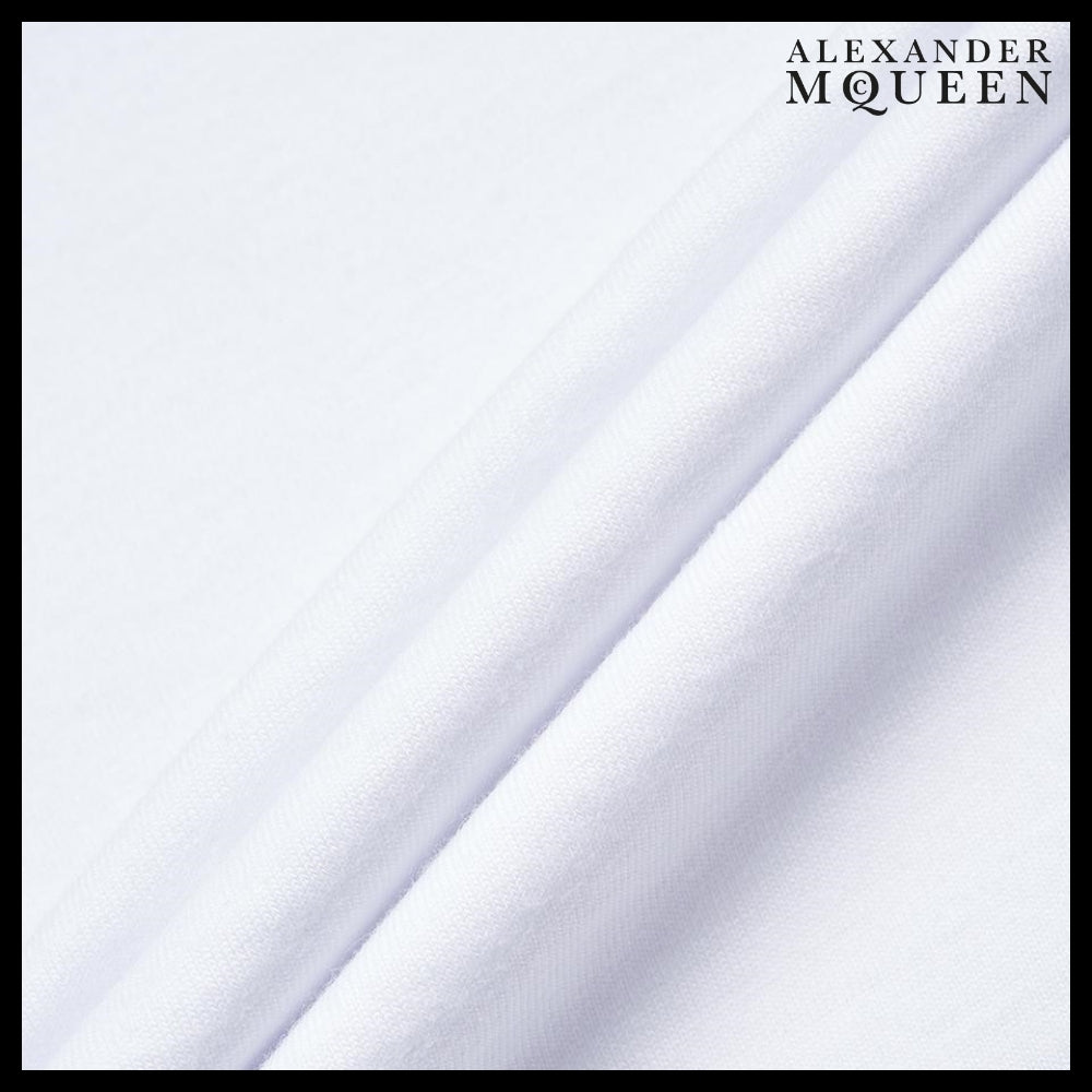 【alexander mcqueen】Graffiti Logo Short-Sleeve T-shirt White