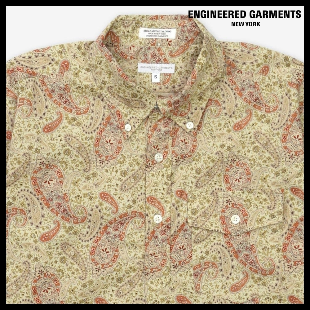 ◆Engineered Garments◆ ポップオーバー BDシャツ カーキ 人気