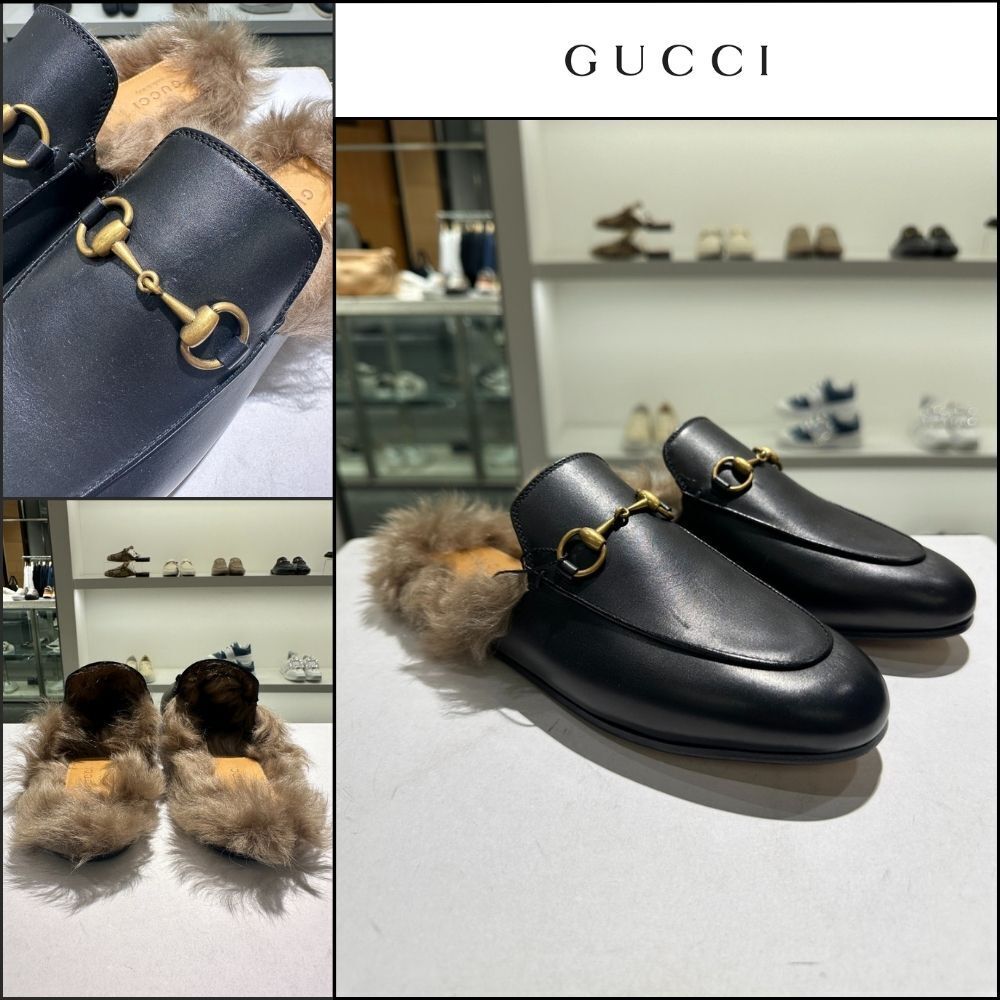 【GUCCI】Princetown Re-Edition Leather Mules Women
