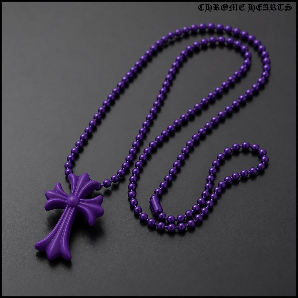 【CHROME HEARTS】SILICHROME CH CROSS PENDANT PURPLE 正規品