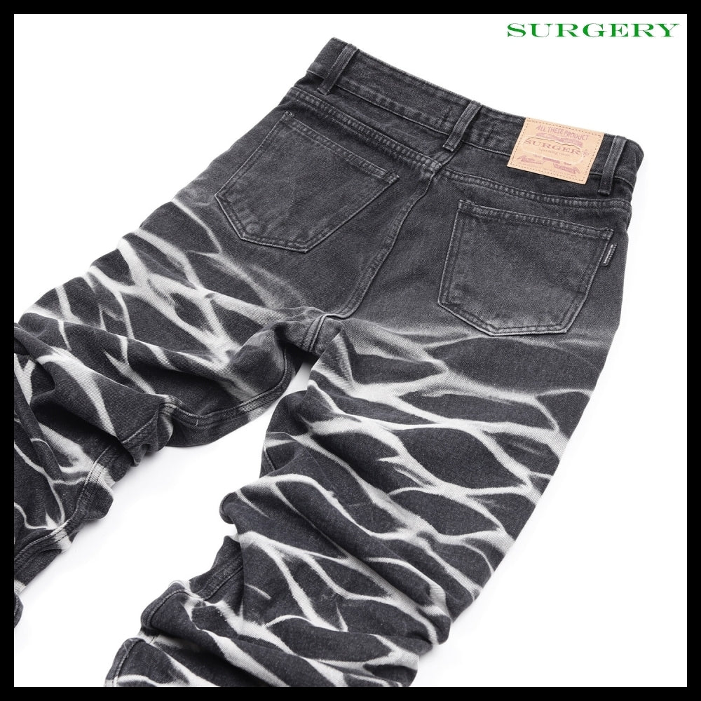 【SURGERY】Yoonseul Long Length Double Jeans Black