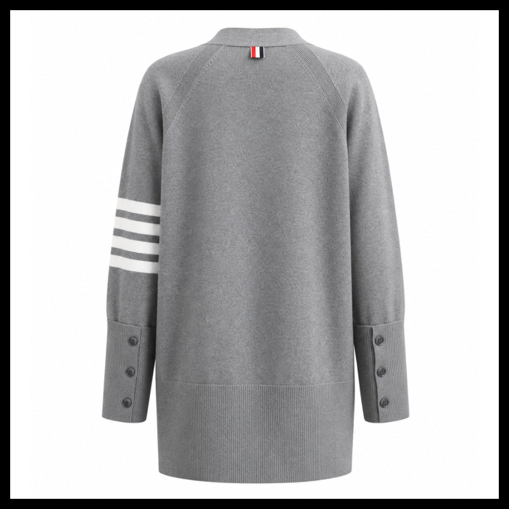 【Thom Browne】Jersey Stitch Cotton 4-Bar Exaggerated Fit