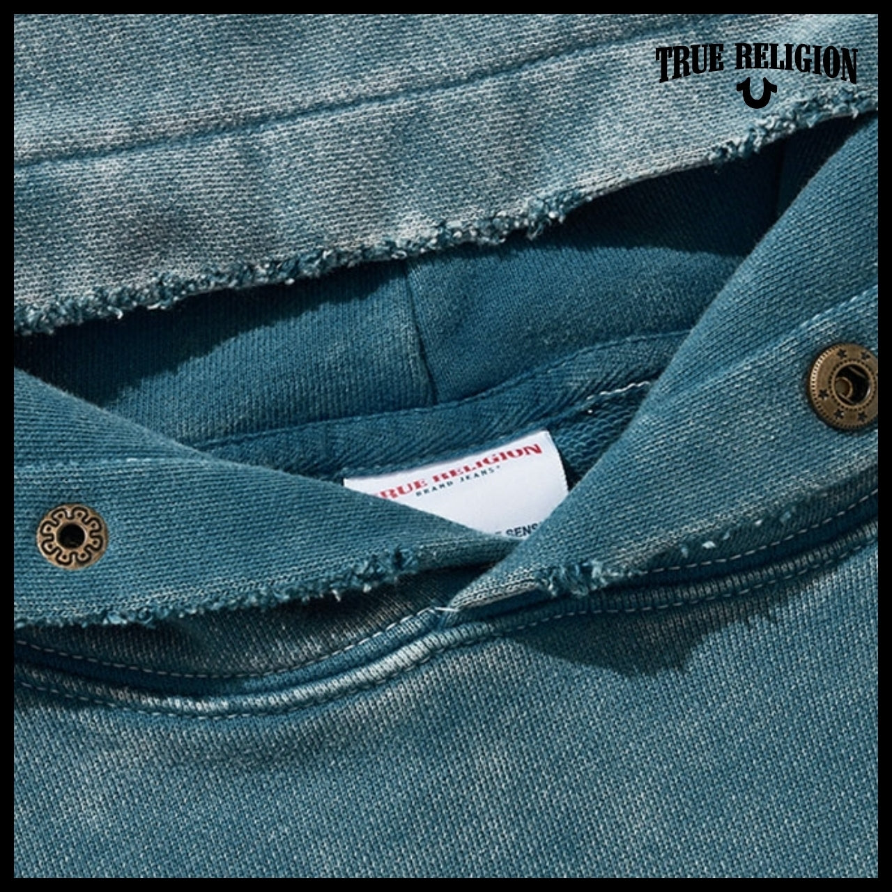 【TRUE RELIGION】Antismog Hoodie Indigo