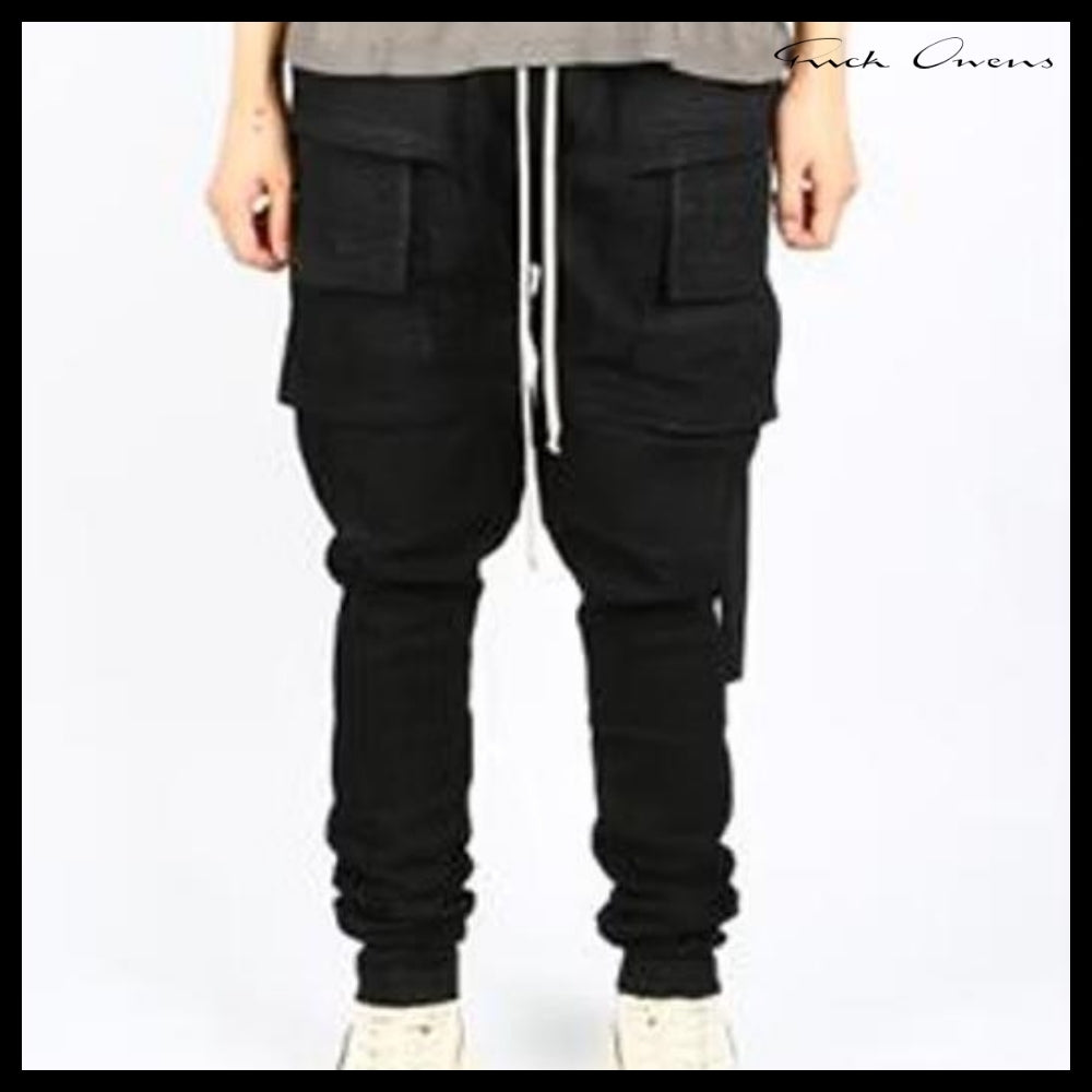 【RICK OWENS】Darkshadow Cargo Pants Black