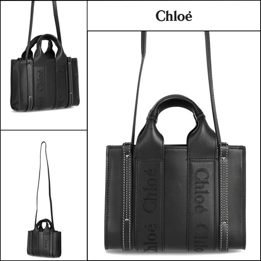 【Chloe】Woody Small Tote Bag Black