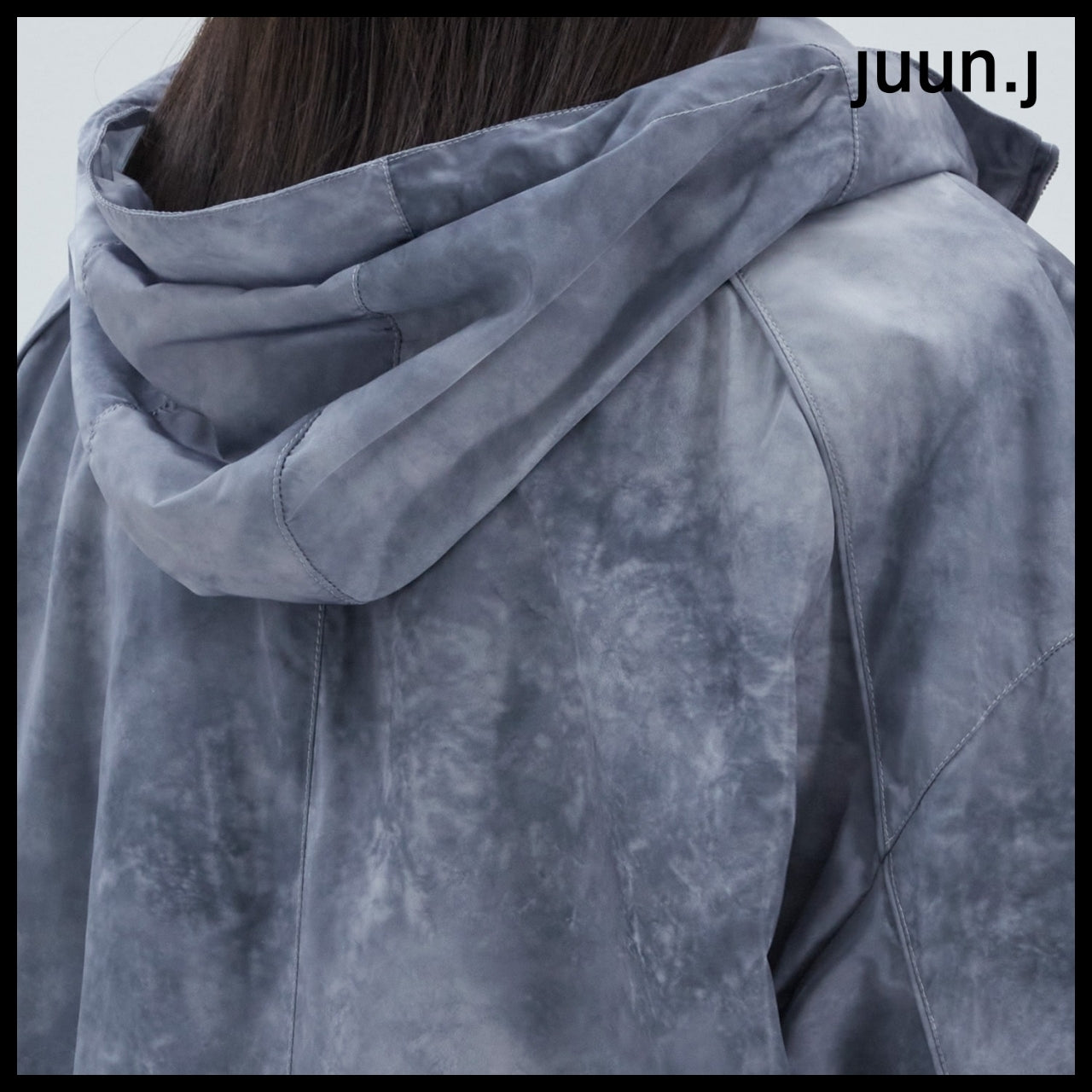 【JUUN.J】Dye Print Hood Jumper Gray