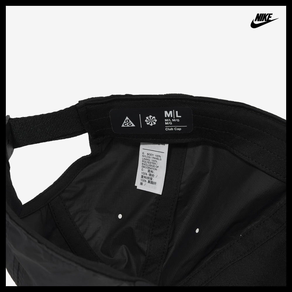 【Nike】ACG Trail Cap Black