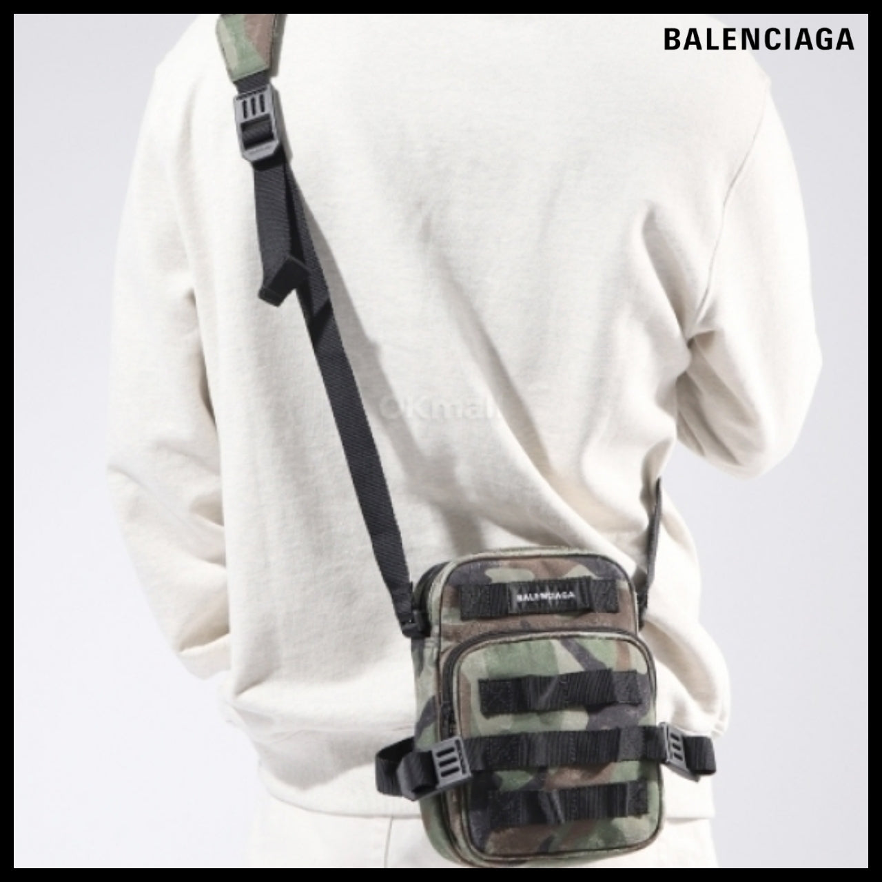 【BALENCIAGA】Ami Crossbody Messenger Bag