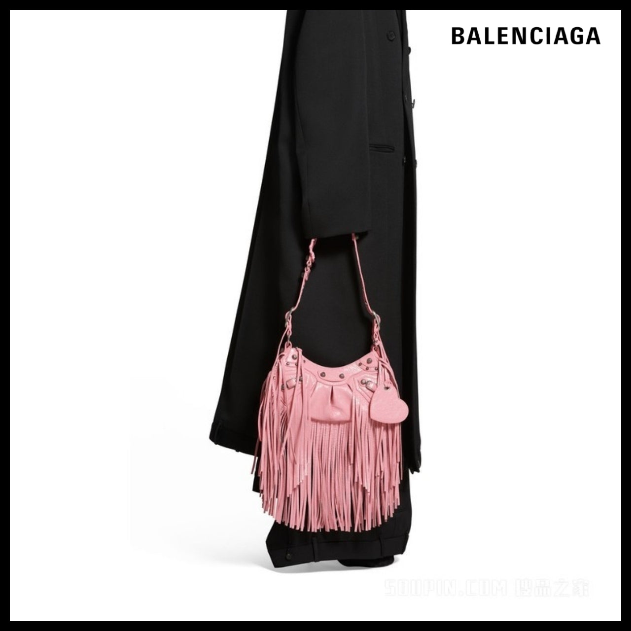 【BALENCIAGA 】Le Cagole XS Shoulder Bag Fringes