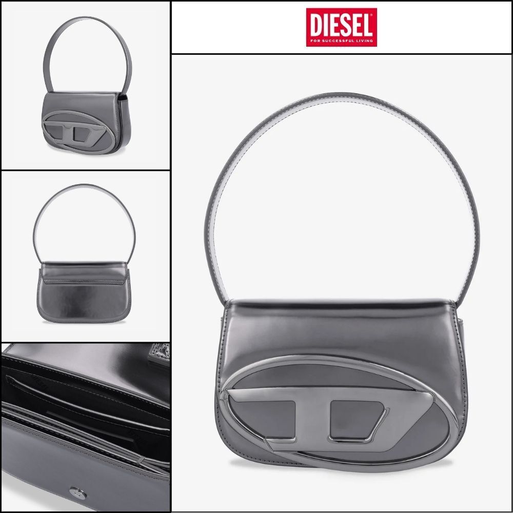 【DIESEL】1DR Shoulder Bag - Gunmetal