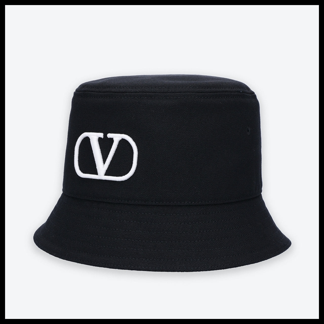【VALENTINO】V Logo Signature Bucket Hat Black White