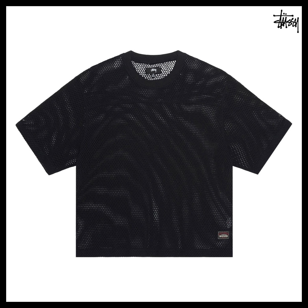 【STUSSY】Team Cotton Mesh Black