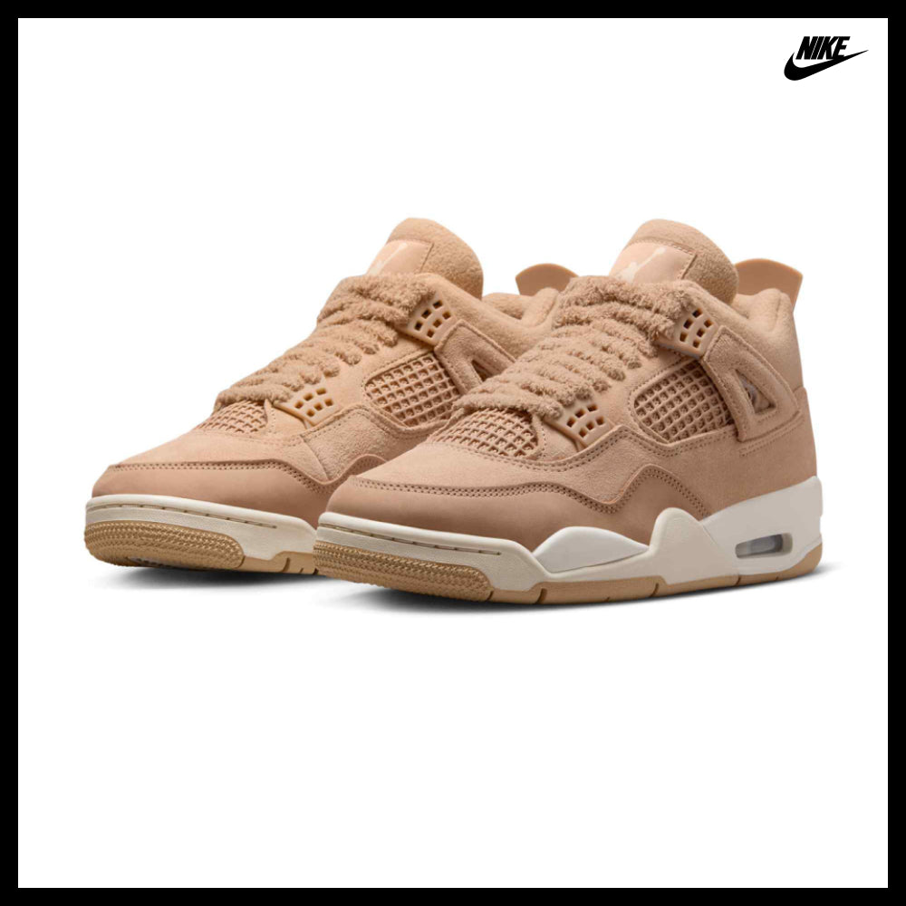 【NIKE】Air Jordan 4 Retro W Hemp Light Orewood Brown Women