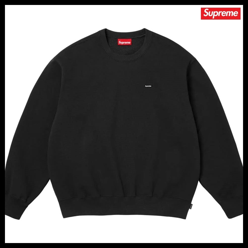 【Supreme】Small Box Crewneck Black 25FW