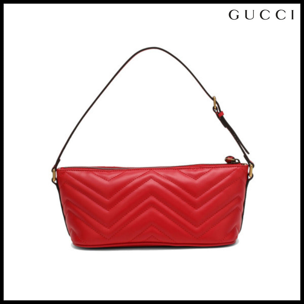 【gucci】GG Marmont Matelasse Shoulder Bag Red