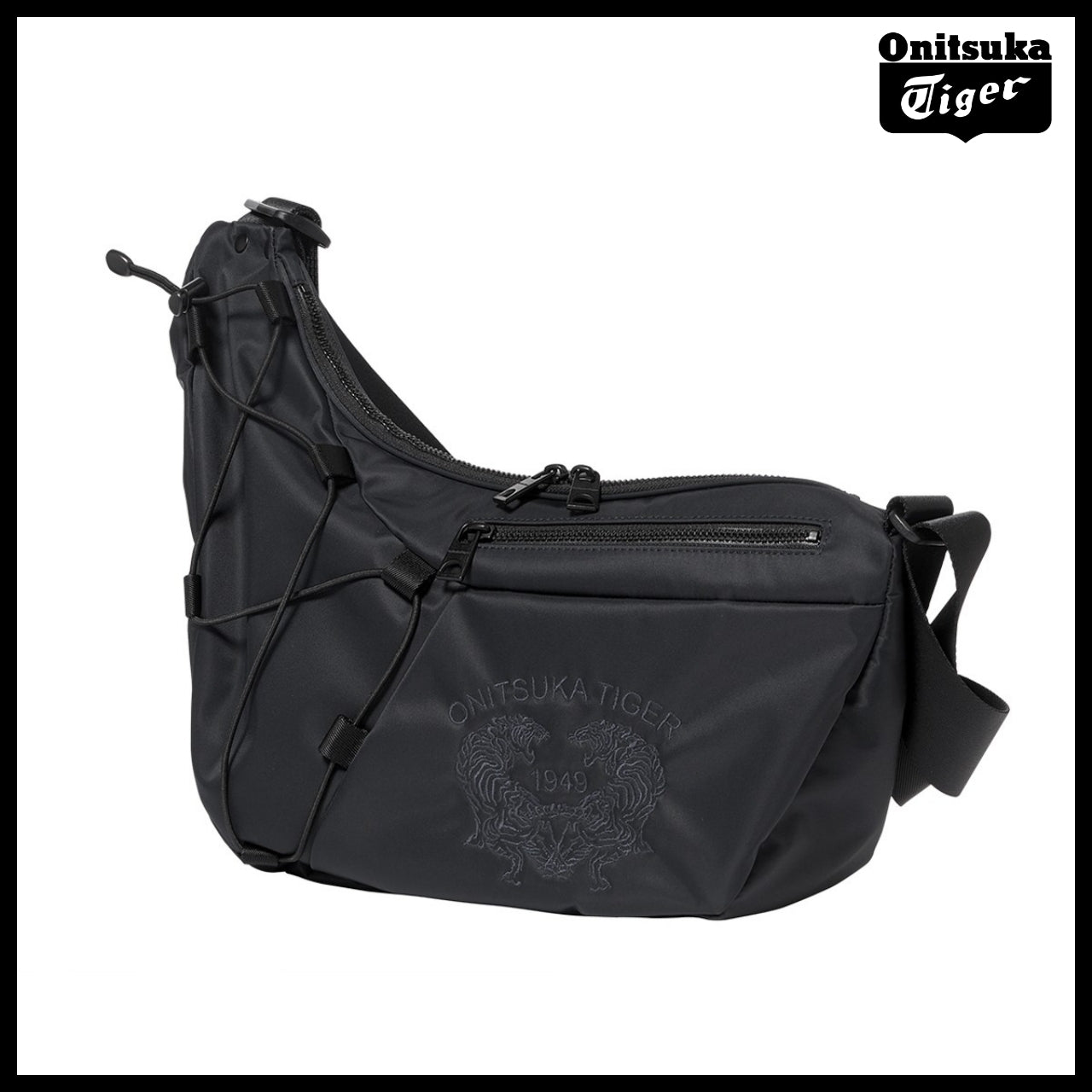 【ONITSUKA TIGER】TIGER POCKET MESSENGER BAG BLACK