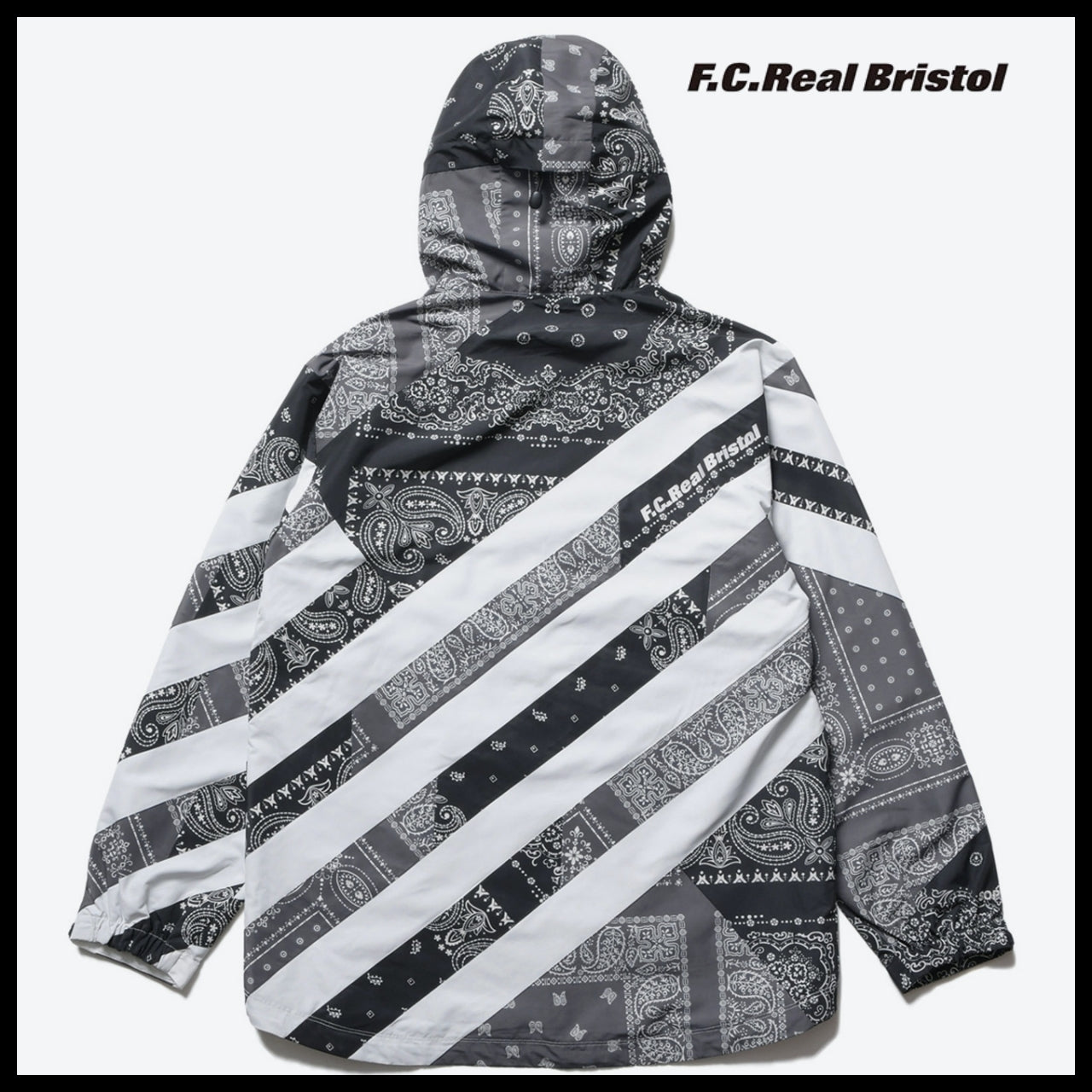【F.C.REAL BRISTOL】PATCHWORK STRIPE PRACTICE JACKET 2Colors