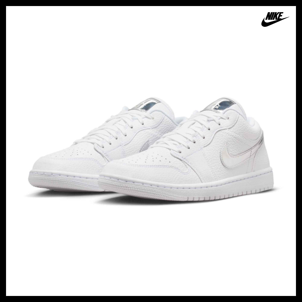 【NIKE】Air Jordan 1 Low SE W White Metallic Silver White