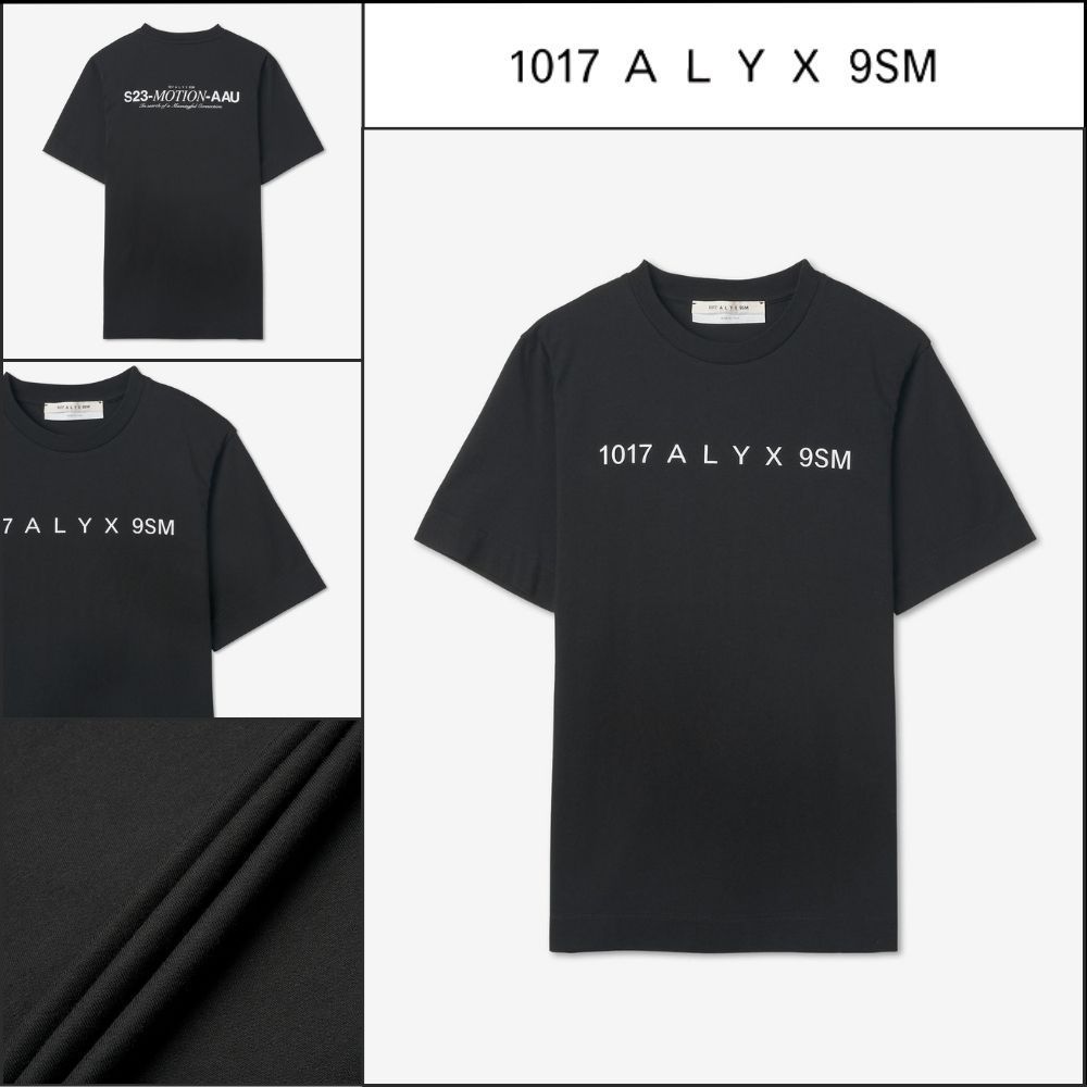 【ALYX】フロント ロゴ 半袖 Tシャツ ブラック