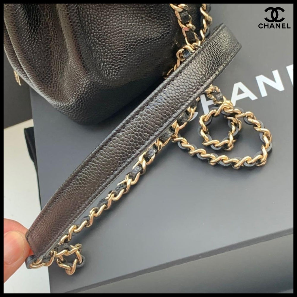 【CHANEL】Mini Bucket Crossbody Bag Black