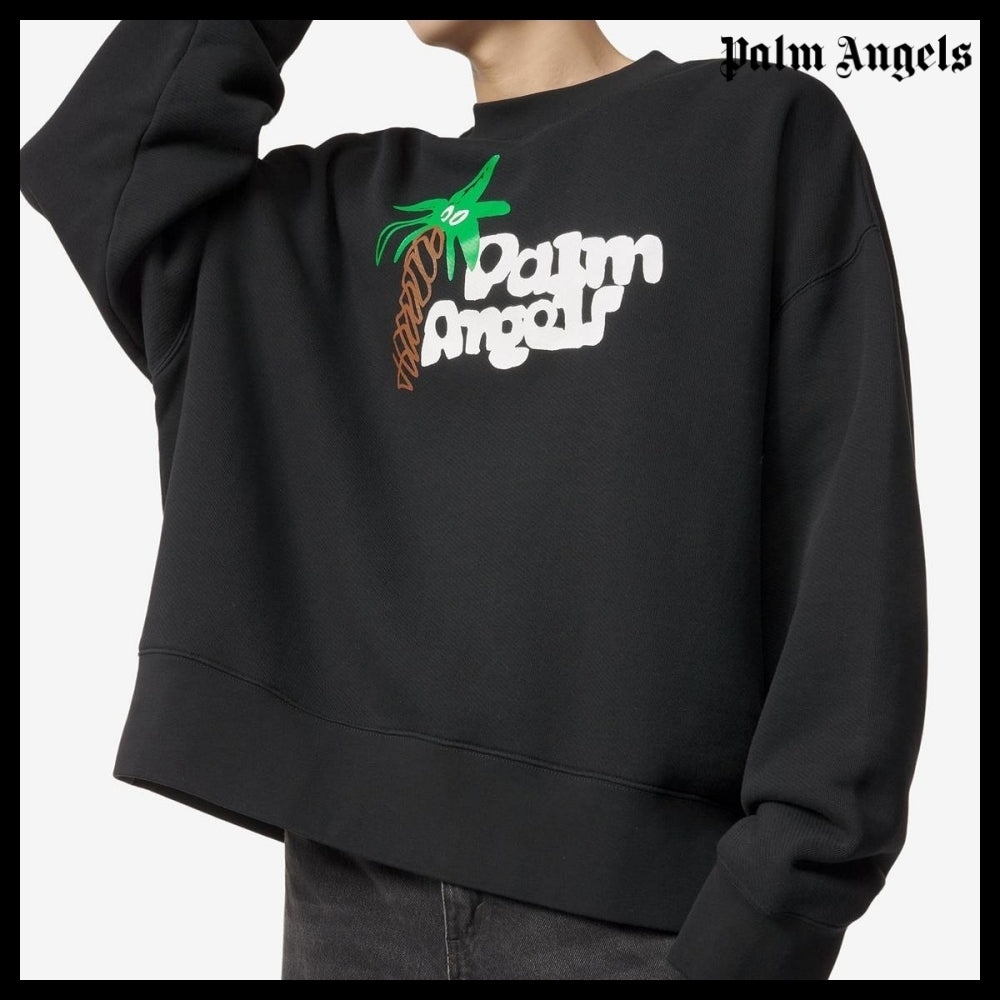 【Palm Angels】Palm Tree Sketch Classic Sweatshirt