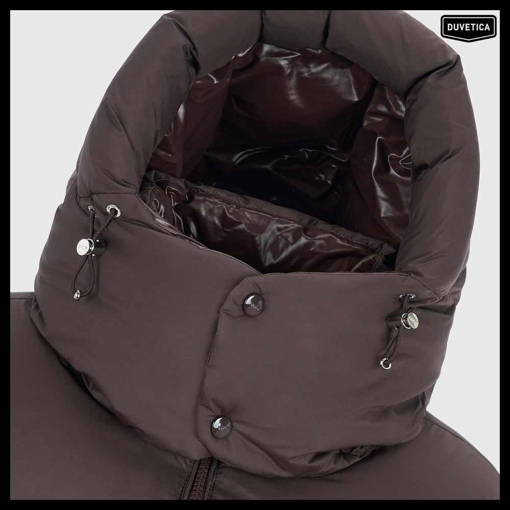 【DUVETICA】Diadema Shuga - Dark Brown Womens Down Jacket