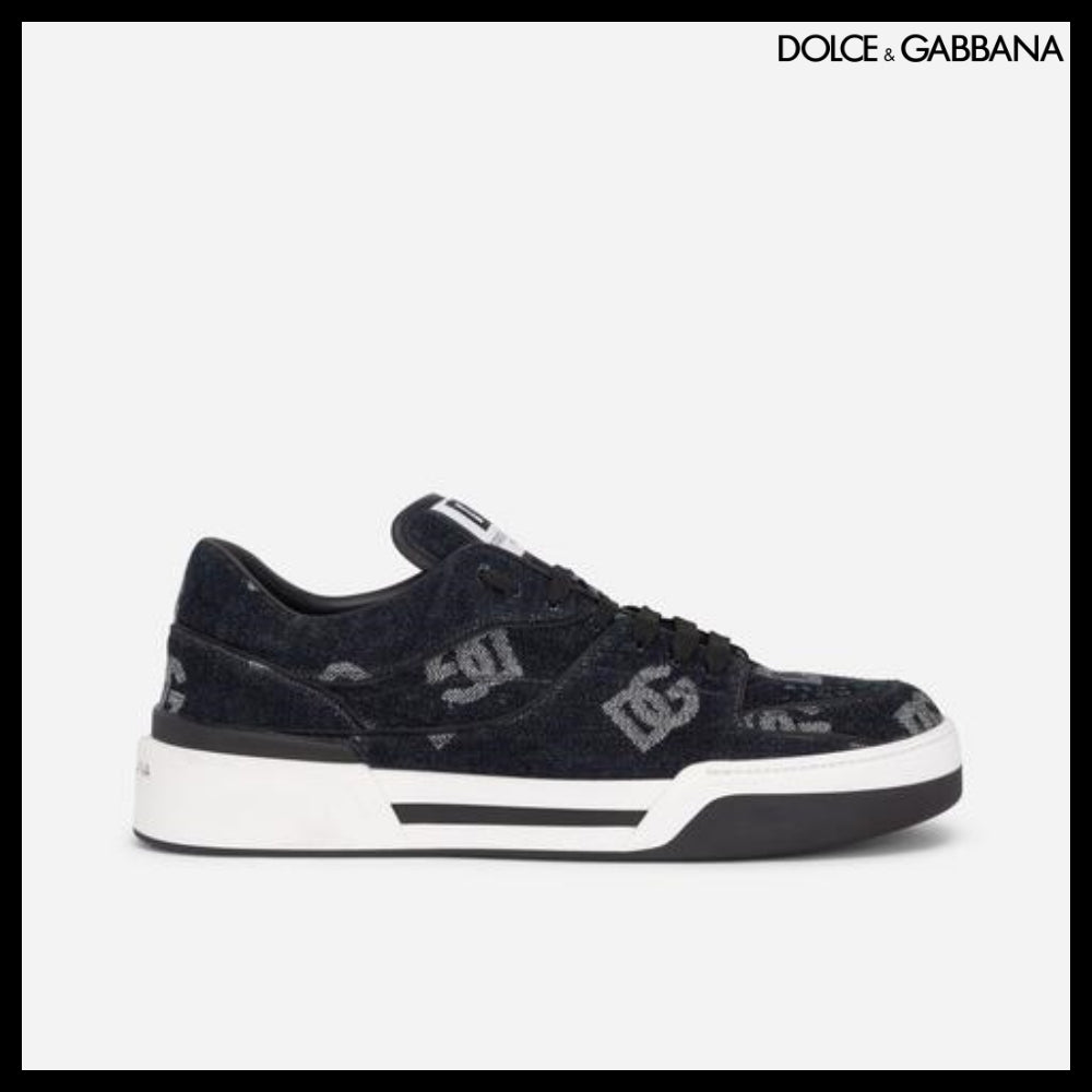 【Dolce & Gabbana】NEW ROMA SNEAKERS WITH DENIM LOGO