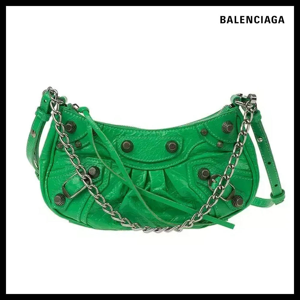 【BALENCIAGA】Le Cagole Chain Mini Women's Shoulder Bag