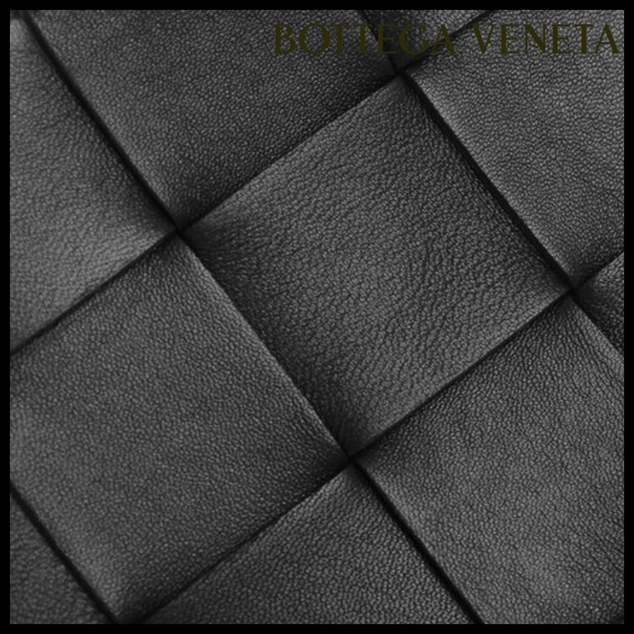 【BOTTEGA VENETA】Black Leather Clutch