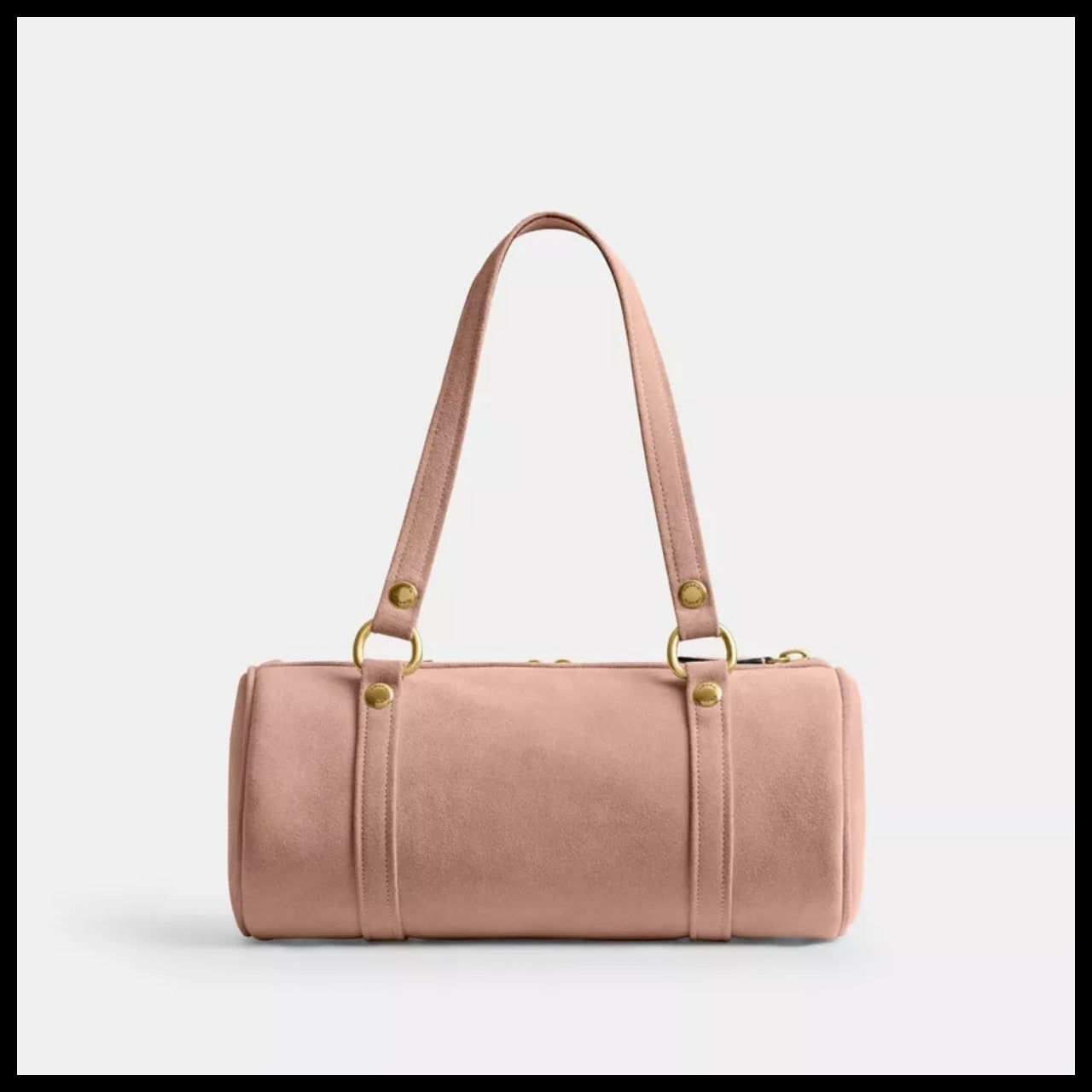 【Coach】Kisslock barrel bag