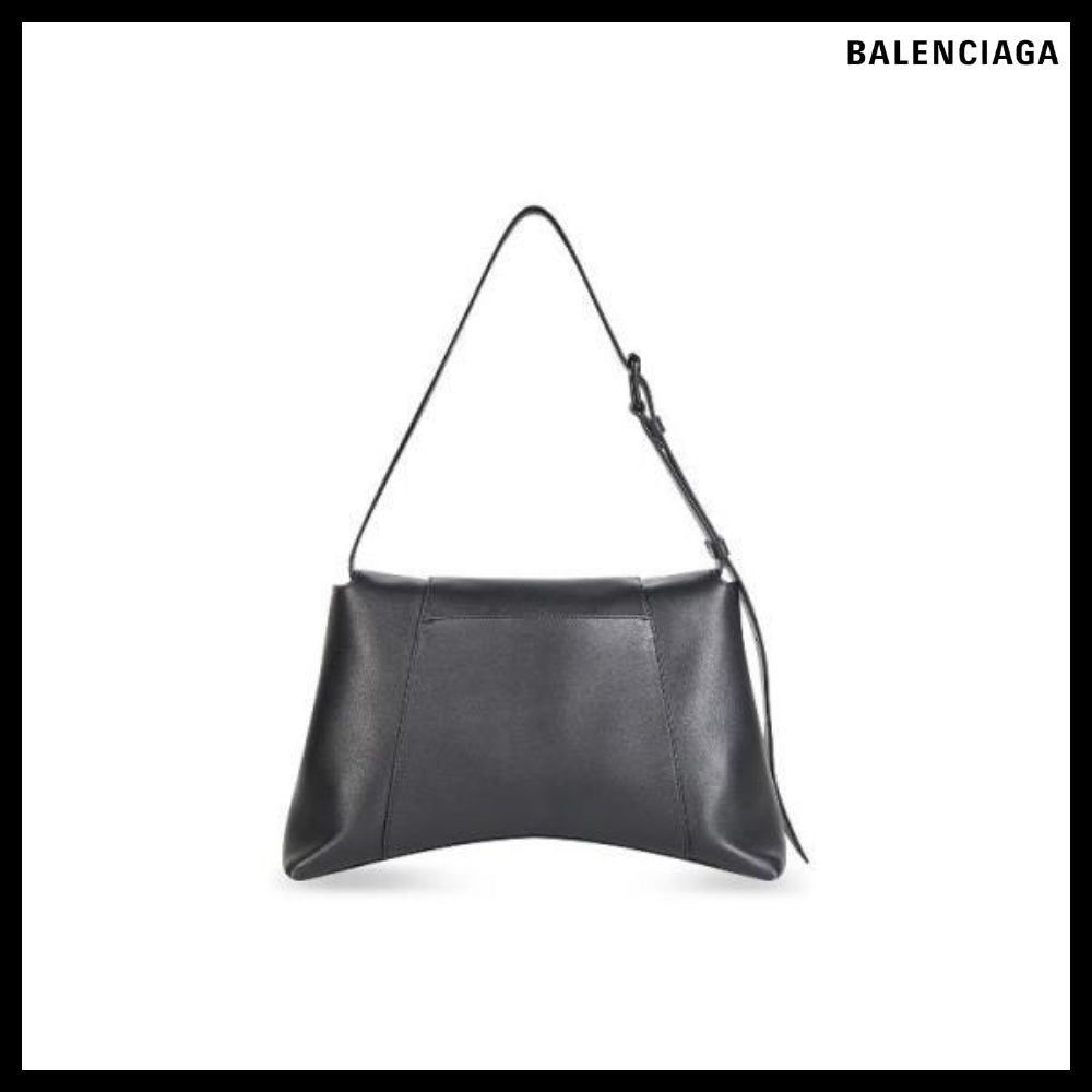 【BALENCIAGA 】Downtown Black Medium Shoulder Bag