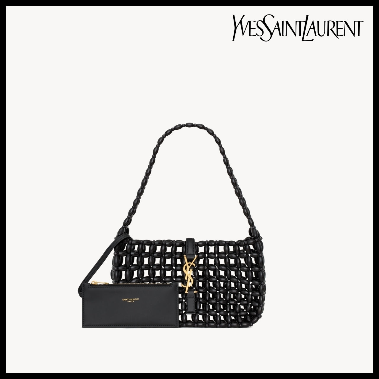 【Saint Laurent】Wood Beads LE 5  7 Bag