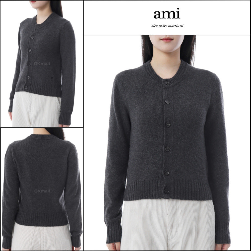 【AMI】Cashmere Ami de Coeur Cardigan