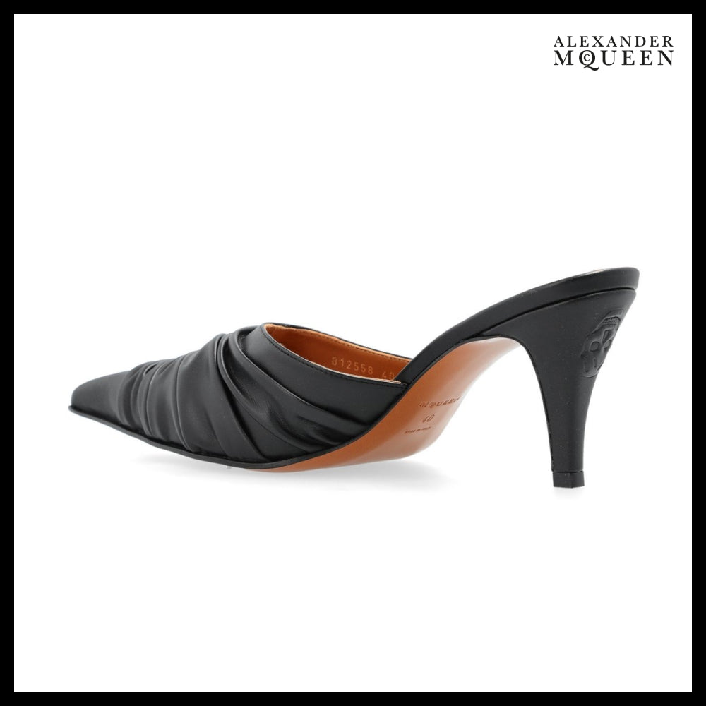 【Alexander Mcqueen】Birdee Ruched Mule