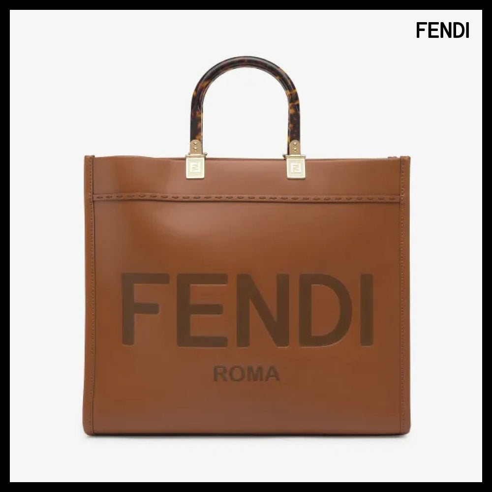 【FENDI】Medium Fendi Sunshine Tote Bag Brown