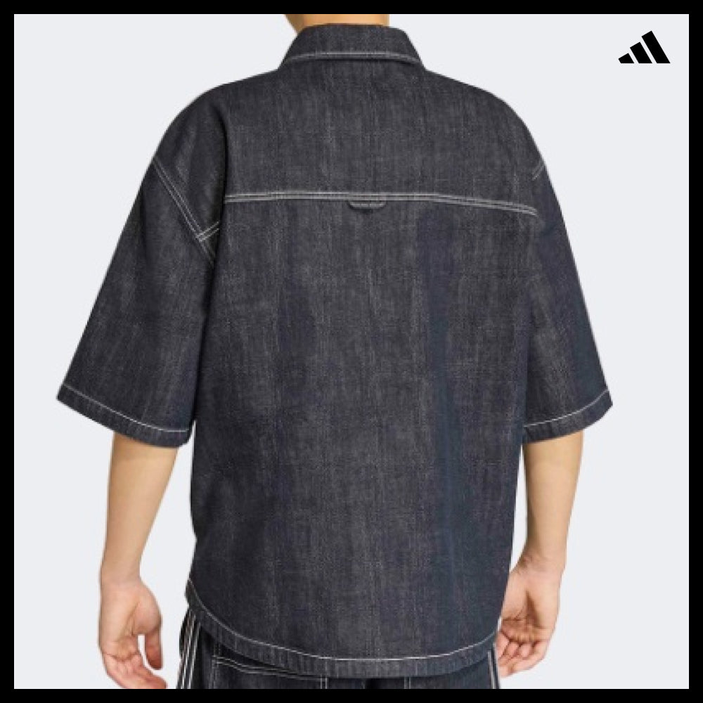 【ADIDAS】Originals Denim Short Sleeve Work Shirt