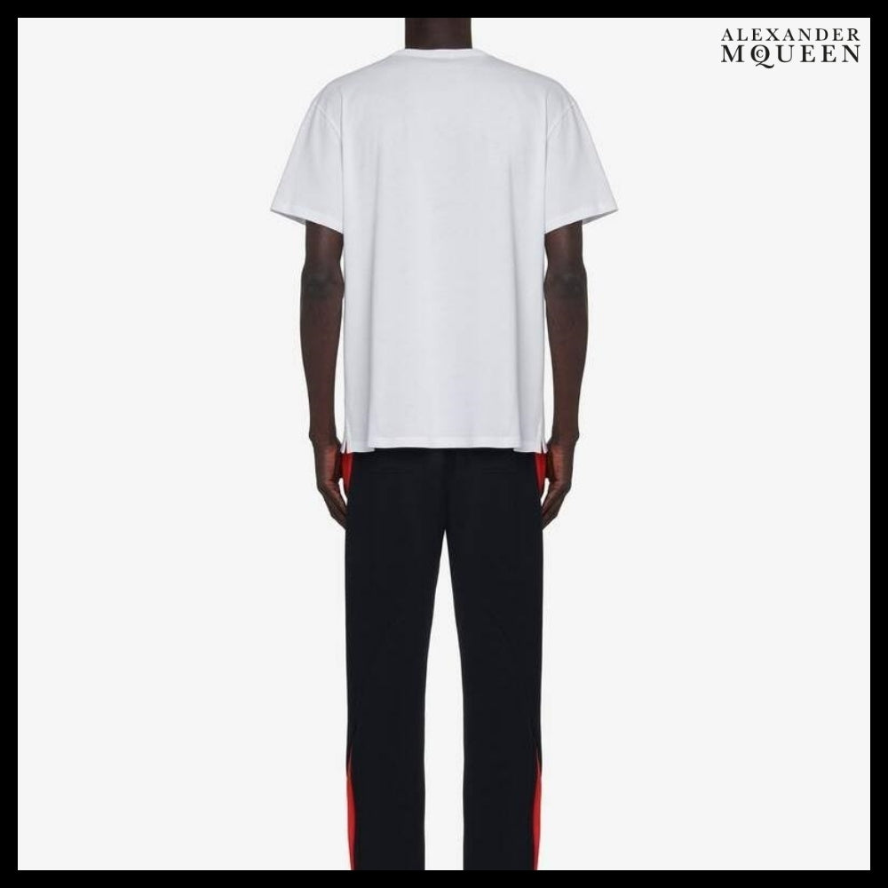 【Alexander Mcqueen】Wax Flower T-shirt in White/Red