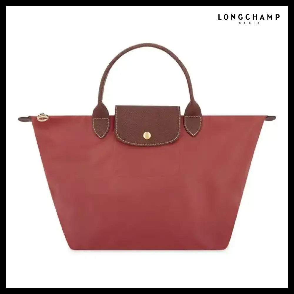【Longchamp】Women’s Le Pliage Original Medium Tomato Tote