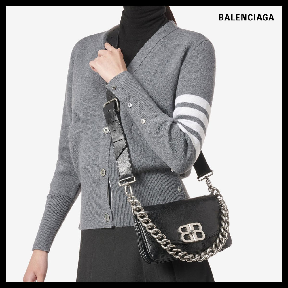【BALENCIAGA】BB Soft Small Flap Shoulder Bag Black