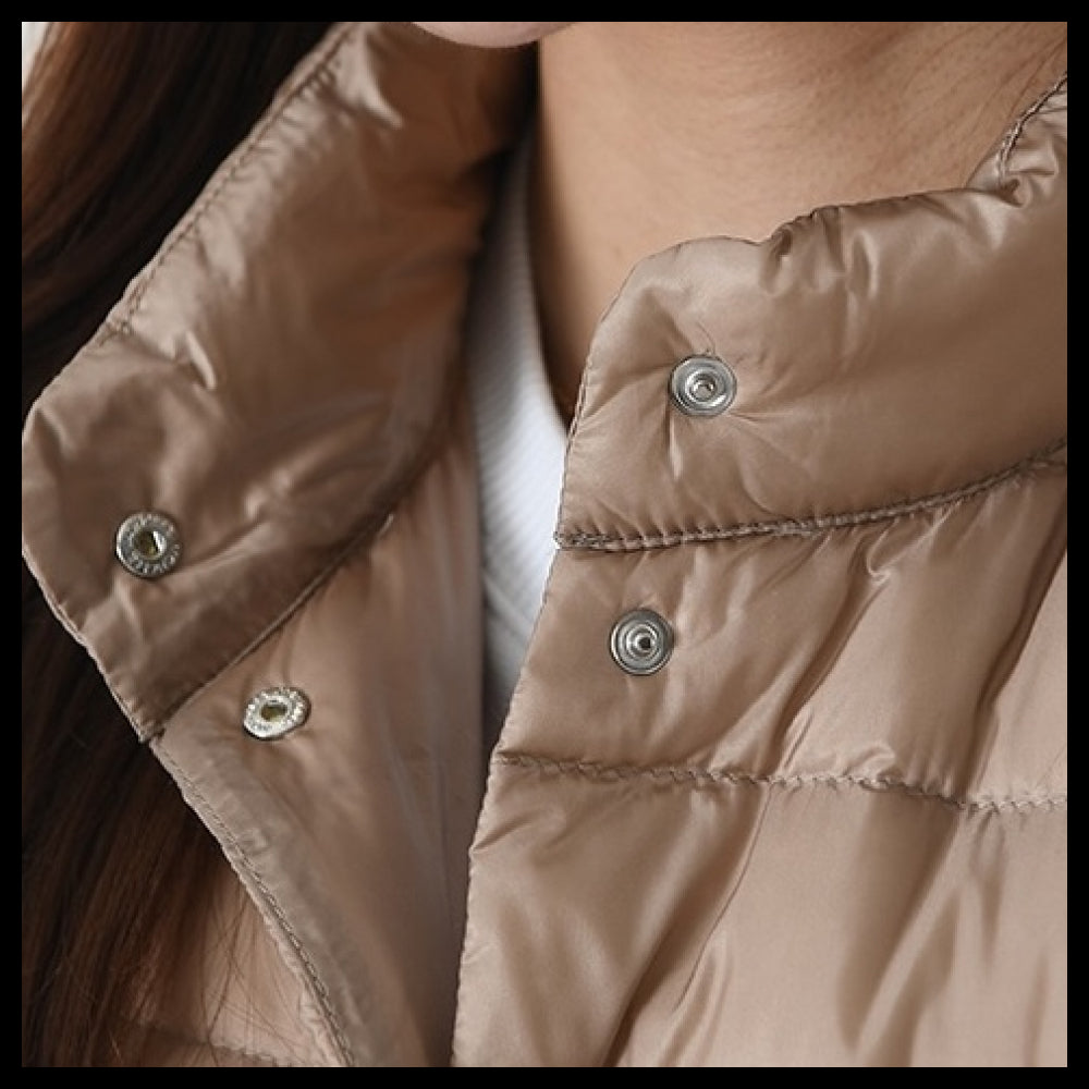 【MONCLER】Liane Logo Patch Padded Vest 205