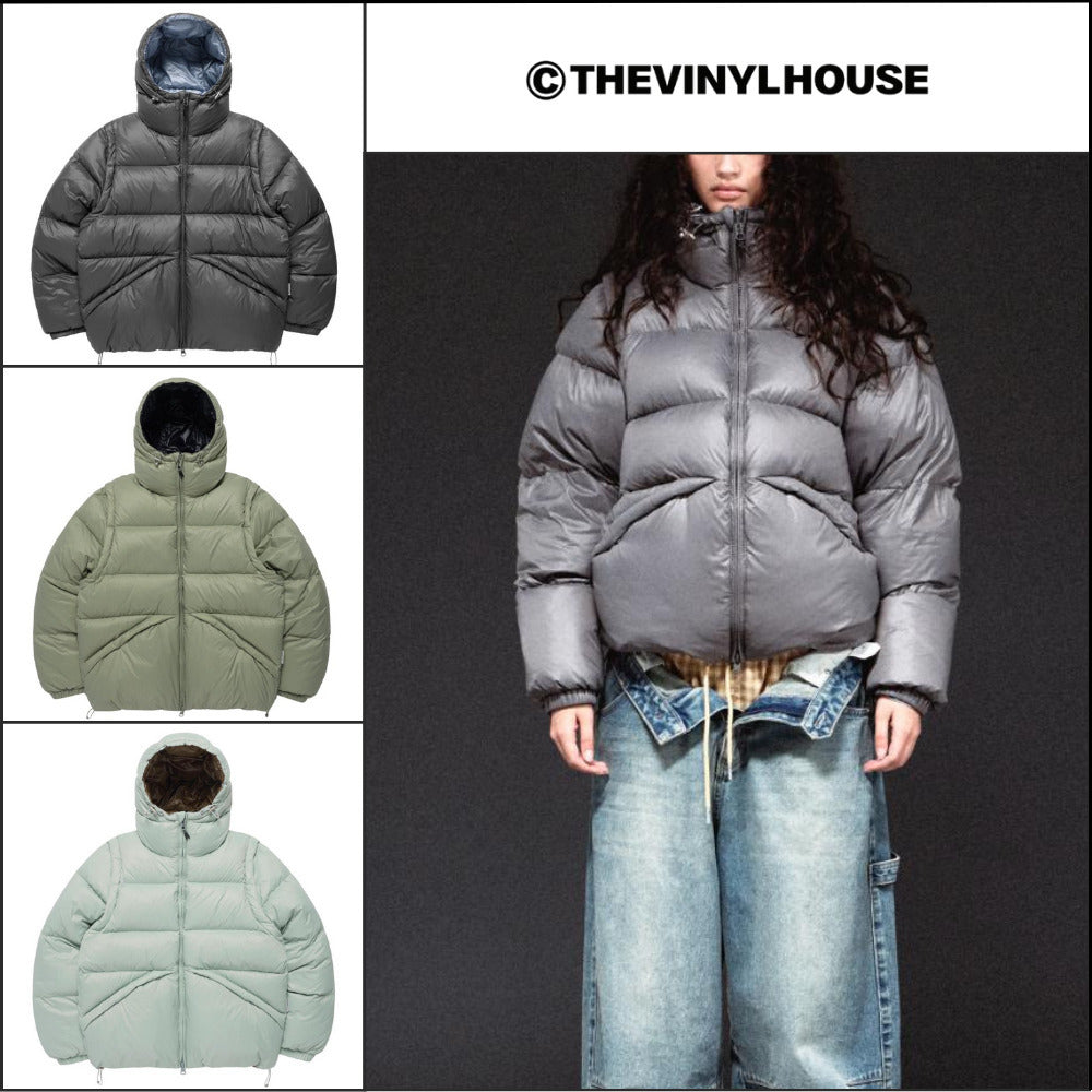 【THEVINYLHOUSE】Reversible padded jacket (3 colors)