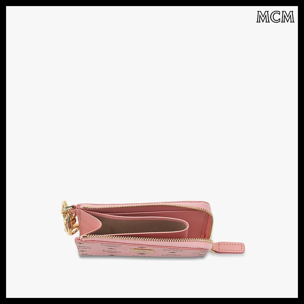 【MCM】Visetos card pouch Pink