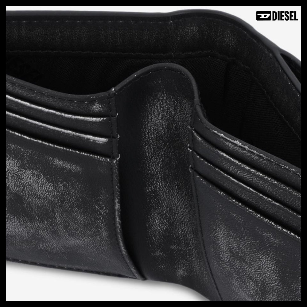 【DIESEL】Play Bifold II Wallet Black Silver