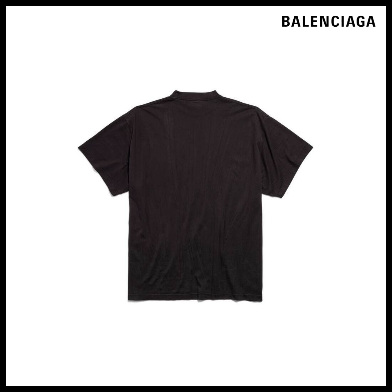 【BALENCIAGA】Dup Metal BB Stencil T-Shirt Small Fit Black