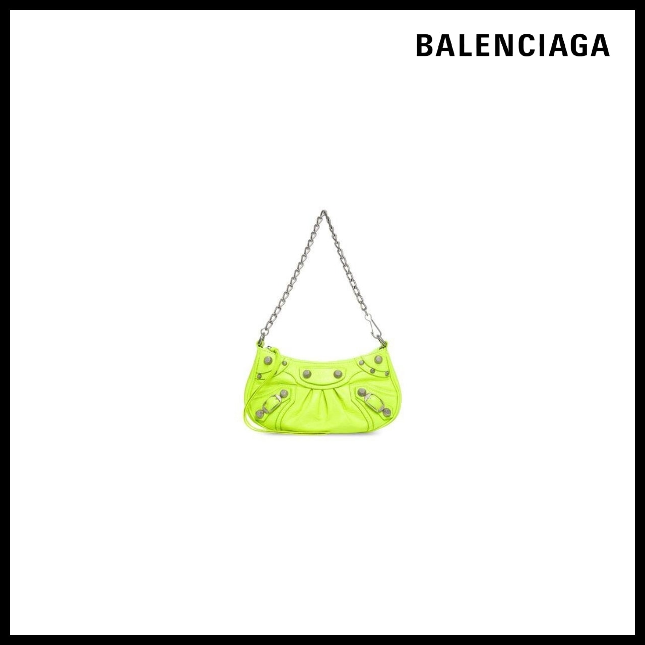 【BALENCIAGA】Le Cagole Mini Bag With Chain Yellow