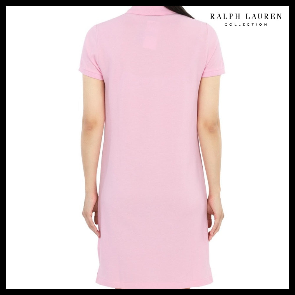 【POLO RALPH LAUREN】Pony Logo Midi Dress Pink
