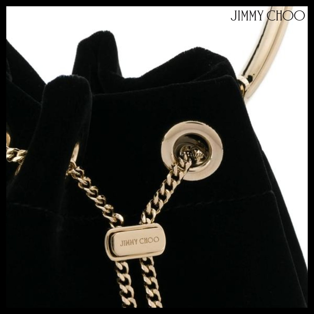 【JIMMY CHOO】Jimmy Choo Black Bucket Bag
