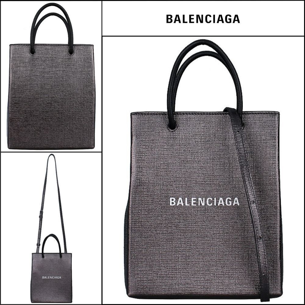 【BALENCIAGA】Shopping Phone Holder Enlarged Balenciaga Grey
