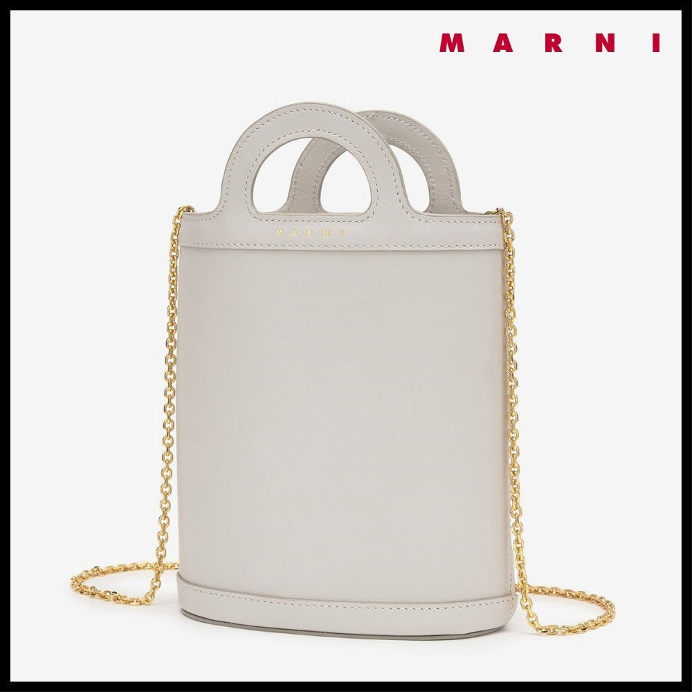 【MARNI】 マルニ バッグ NANO CHAIN BUCKET BAG ICE