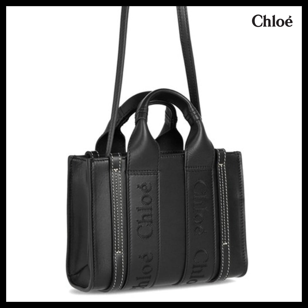 【Chloe】Woody Small Tote Bag Black